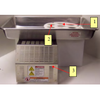 Patty-O-Matic Protege Feed Tray with attached Mold Plate Guard